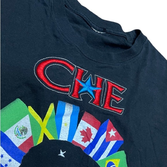 Embroidered Che Guevara Vintage Short Sleeve Tee - Picture 3 of 6